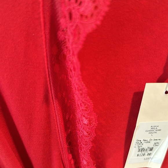 Eberjey L Red Robe (matching Nighty available) NWT - Picture 3 of 3